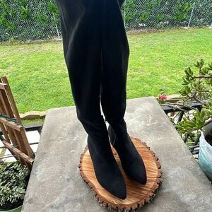 Chase + Chloe Wynter Over The Knee boots Black Suede Size 9